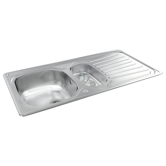 Franke F0306 1.5 Bowl Single Drainer Stainless Steel Kitchen Sink Large Image
