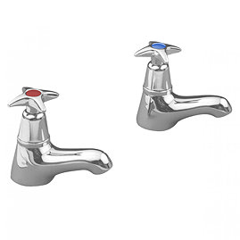 Franke F1080 Basin Taps with Crosshead Handles Large Image