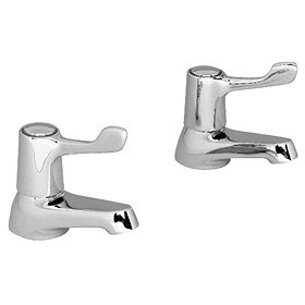 Franke Optima Adriatic F1329 Basin Taps with 3" Levers Large Image