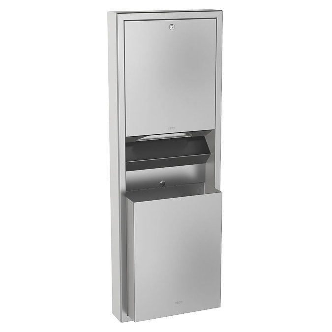 Franke Rodan RODX602 Wall Mounted Combination Paper Towel Dispenser & Waste Bin Large Image