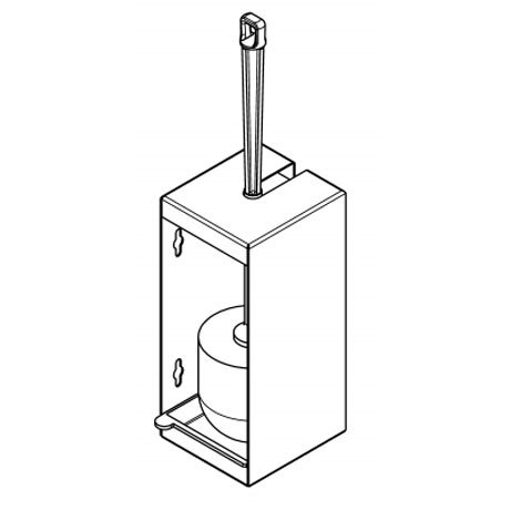 Franke Rodan RODX687 Wall Mounted Toilet Brush Holder Profile Large Image
