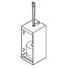 Franke Rodan RODX687 Wall Mounted Toilet Brush Holder  Profile Large Image