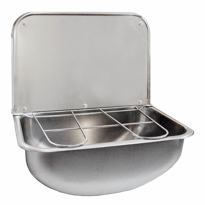 Franke WB440COP-UK Cleaner's Sink with Grid and Splashback  Profile Large Image