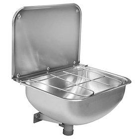 Franke WB440COP-UK Cleaner's Sink with Grid and Splashback Large Image