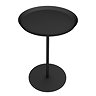 Frankie Stainless Steel Round Side Table Matt Black