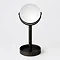 Freestanding Cosmetic Mirror Dark Oak Profile Large Image