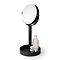 Freestanding Cosmetic Mirror Dark Oak Large Image