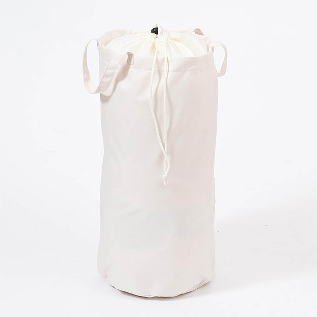 Freestanding Wooden Laundry Basket Cage Dark Oak/White