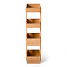 Freestanding Wooden Storage Caddy Bamboo  In Bathroom Large Image