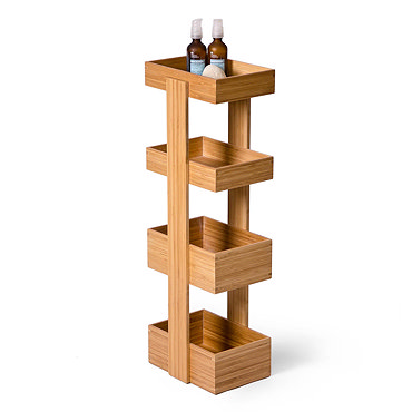Freestanding Wooden Storage Caddy Bamboo  Profile Large Image