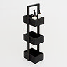 Freestanding Wooden Storage Caddy Dark Oak
