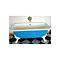 French Double Ended Roman Cast Iron Roll Top Bath Large Image