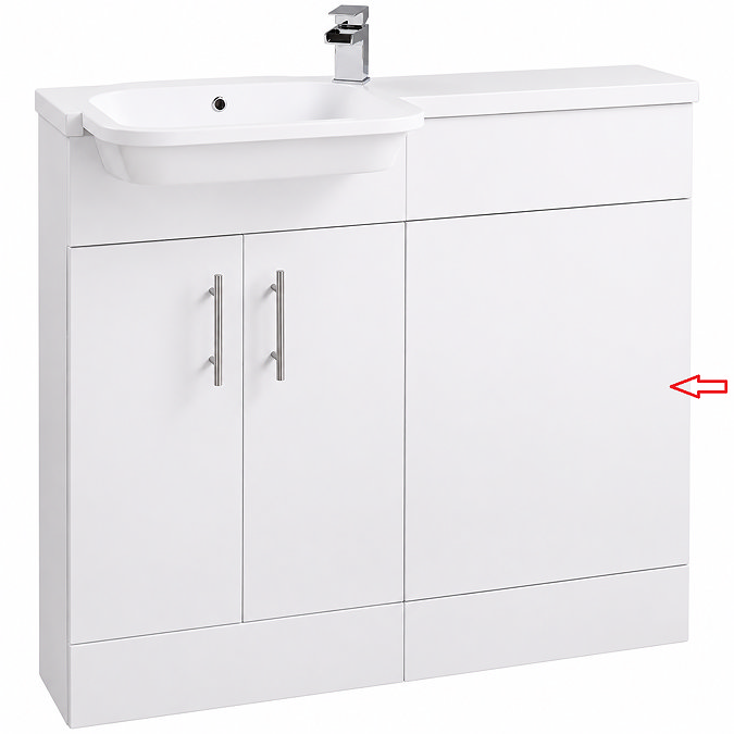 Front Plinth for Nova Emporio 1000mm Compact Semi-Recessed Combination Basin and WC Unit