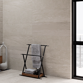 Fuseta Grey Stone Effect Rectified Large Format Wall Tiles - 330 x 1000mm