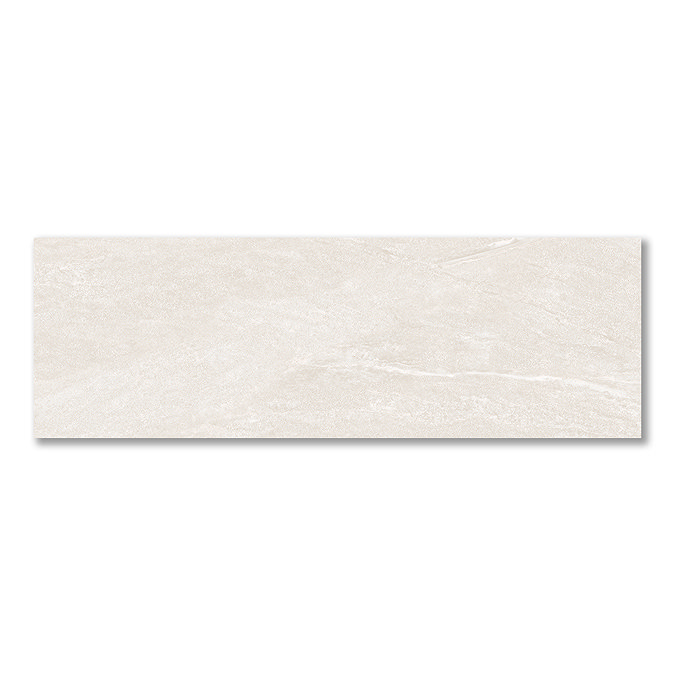 Fuseta White Stone Effect Rectified Large Format Wall Tiles - 330 x 1000mm