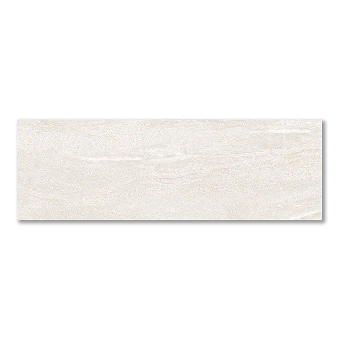 Fuseta White Stone Effect Rectified Large Format Wall Tiles - 330 x 1000mm