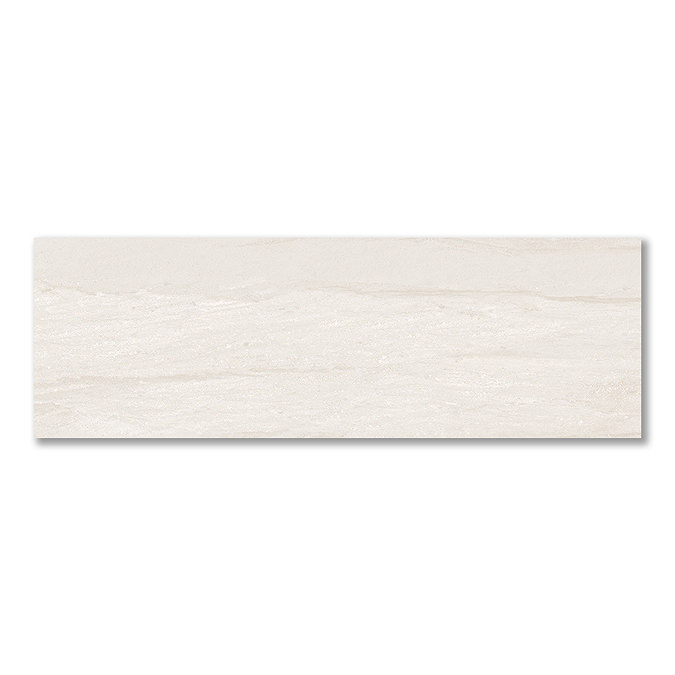 Fuseta White Stone Effect Rectified Large Format Wall Tiles - 330 x 1000mm