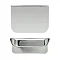 Fusion 500 Gloss Grey Full Depth Wall Hung 2-Door Vanity Unit & Basin  Profile Large Image