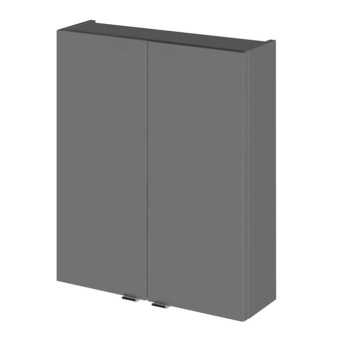 Fusion 500x182mm Gloss Grey Fitted Wall Unit Large Image