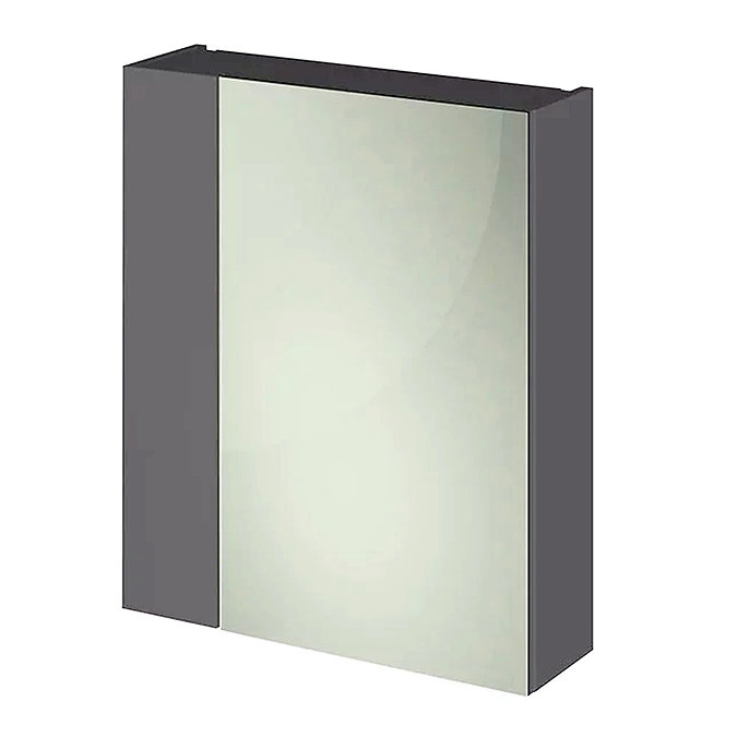 Fusion 600 Gloss Grey 75/25 Split Mirror Unit Large Image