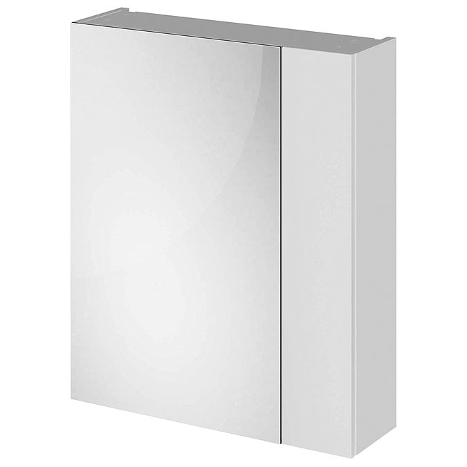 Fusion 600 Gloss Grey Mist 75/25 Split Mirror Unit Large Image