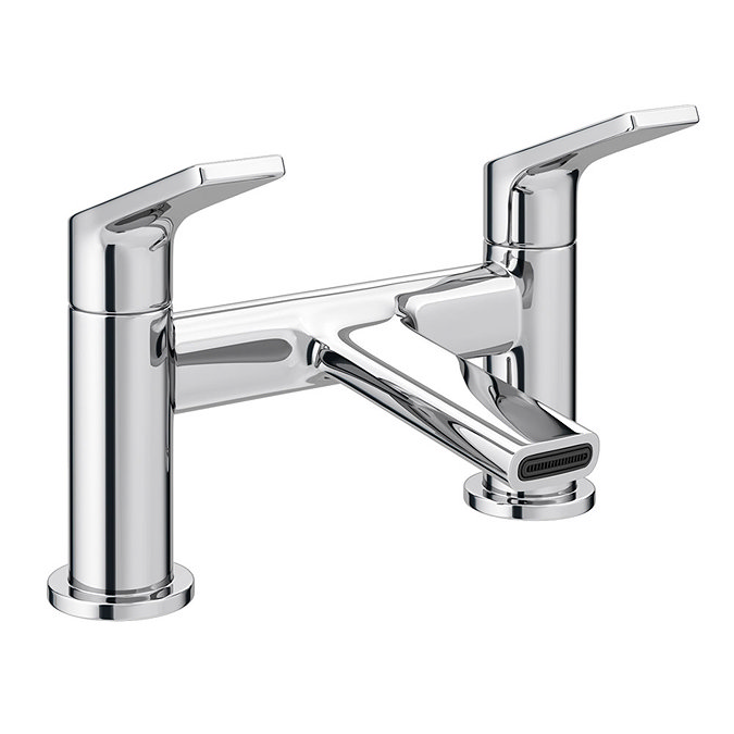 Galaxy Modern Bath Taps - Chrome Large Image