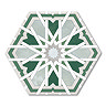 Galicia Emerald Hexagon Patterned Wall and Floor Tiles - 200 x 240mm