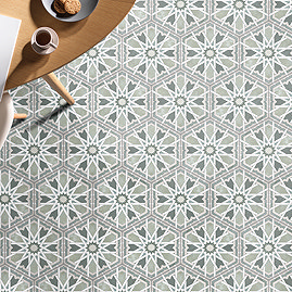 Galicia Sage Hexagon Patterned Wall and Floor Tiles - 200 x 240mm