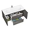 Galloway Wall Hung Vanity Unit (Driftwood - 1200mm Wide) Feature Large Image
