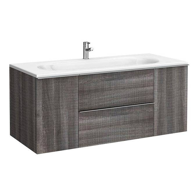 Galloway Wall Hung Vanity Unit (Driftwood - 1200mm Wide) Large Image