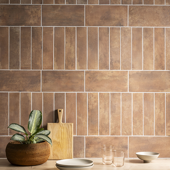 Garachico Matt Clay Terracotta Effect Wall & Floor Tiles - 150 x 300mm