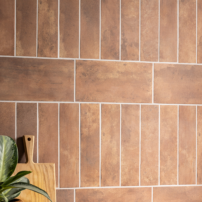 Garachico Matt Clay Terracotta Effect Wall & Floor Tiles - 150 x 300mm