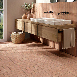 Garachico Matt Clay Terracotta Effect Wall & Floor Tiles - 75 x 300mm	