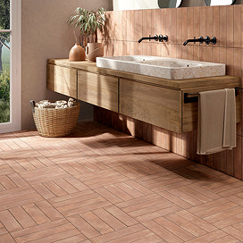 Garachico Matt Clay Terracotta Effect Wall & Floor Tiles - 75 x 300mm