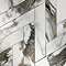 Gatley Chevron Grey Marble Effect Tiles - 80 x 400mm