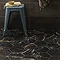 Gatley Hexagon Black Marble Effect Tiles - 200 x 240mm