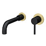 Gatsby Matt Black & Brushed Brass 2 Hole Bath Mixer Tap