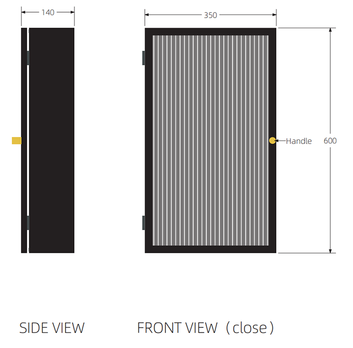 Gatsby Matt Black & Brushed Brass Fluted Glass Cabinet	