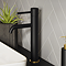 Gatsby Matt Black & Brushed Brass High Rise Basin Mono Mixer Tap