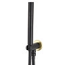 Gatsby Matt Black & Brushed Brass Round Concealed Bath Shower Mixer with Handset