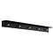 Gatsby Matt Black & Brushed Brass Shelf with Hooks