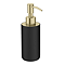 Gatsby Matt Black & Brushed Brass Soap Dispenser