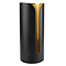 Gatsby Matt Black & Brushed Brass Spare Toilet Roll Holder