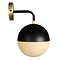 Gatsby Wall Mounted Light Matt Black & Brushed Brass