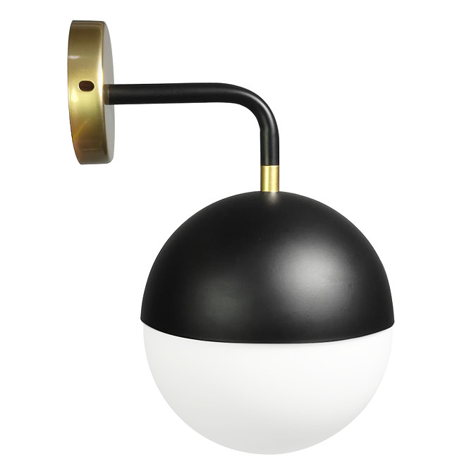 Gatsby Wall Mounted Light Matt Black & Brushed Brass