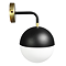 Gatsby Wall Mounted Light Matt Black & Brushed Brass