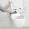 Geberit 112cm Frame with Delta30 Flush Plate + Smyle Compact Rimless Wall Hung Pan with Soft Close Seat