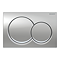 Geberit Alpha01 Round Dual Flush Plate - Gloss Chrome