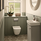 Geberit Alpha01 Square Dual Flush Plate - Chrome