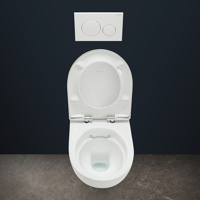 Geberit Aniara Rimless Wall Hung Pan & Soft Close Quick Release Seat